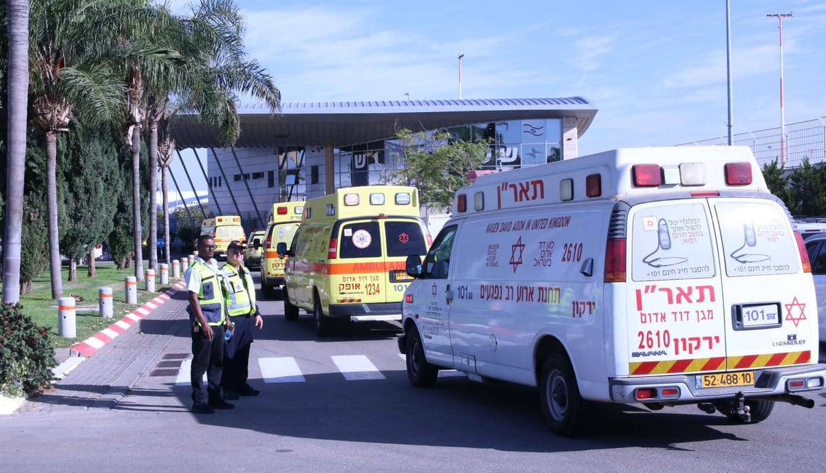 בנתב"ג תרגלו התרסקות מטוס • תיעוד