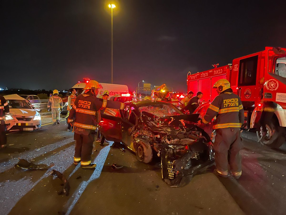 אישה נהרגה וחמישה נפצעו בתאונה קטלנית