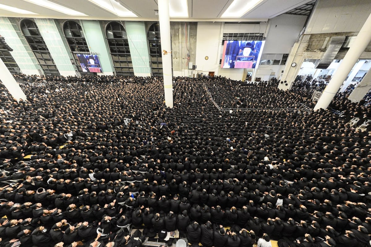 צפו בתיעוד מרהיב: ההמונים בנר שמיני בגור