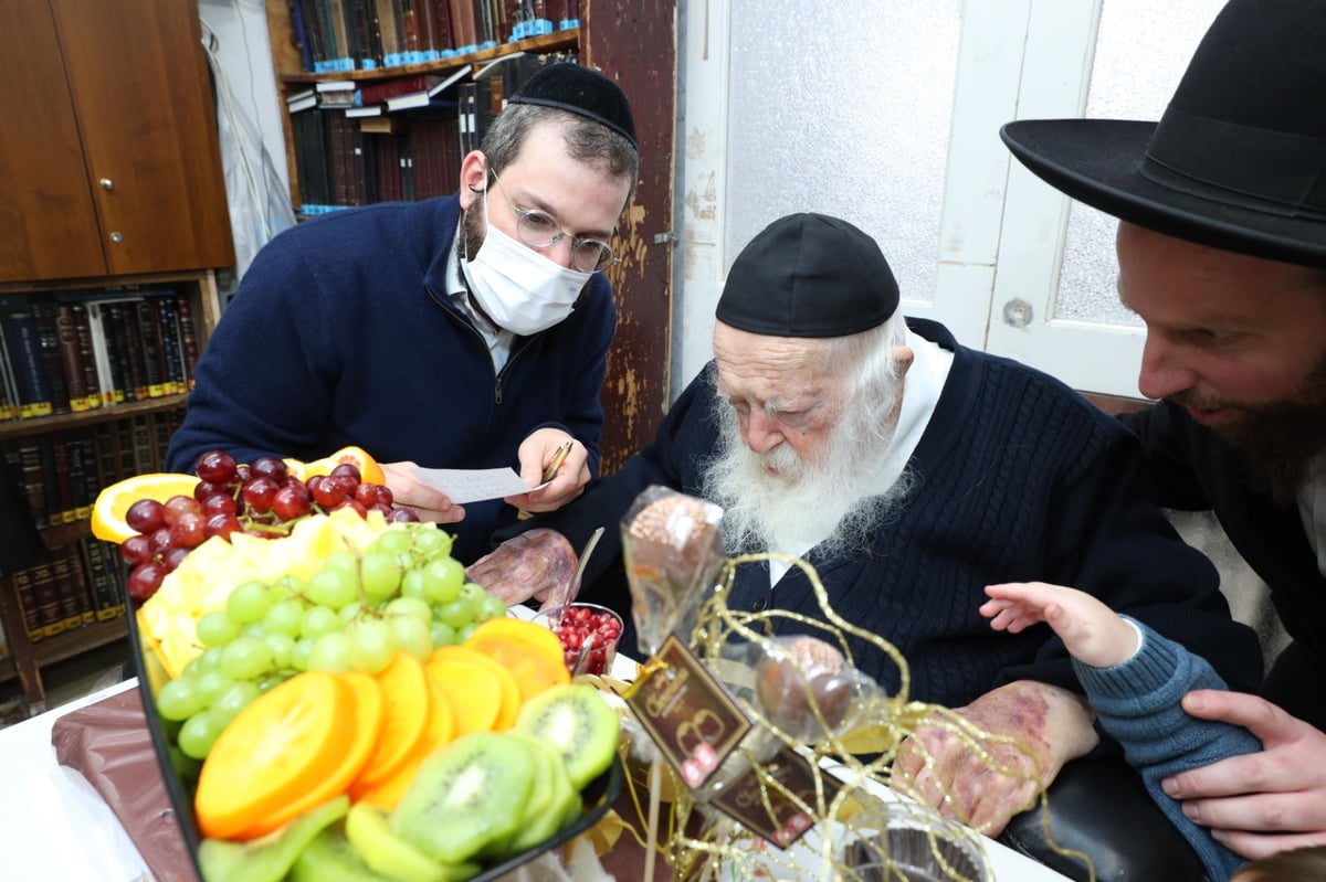 ט"ו בשבט במחיצת מרן הגר"ח קנייבסקי • צפו בתיעוד