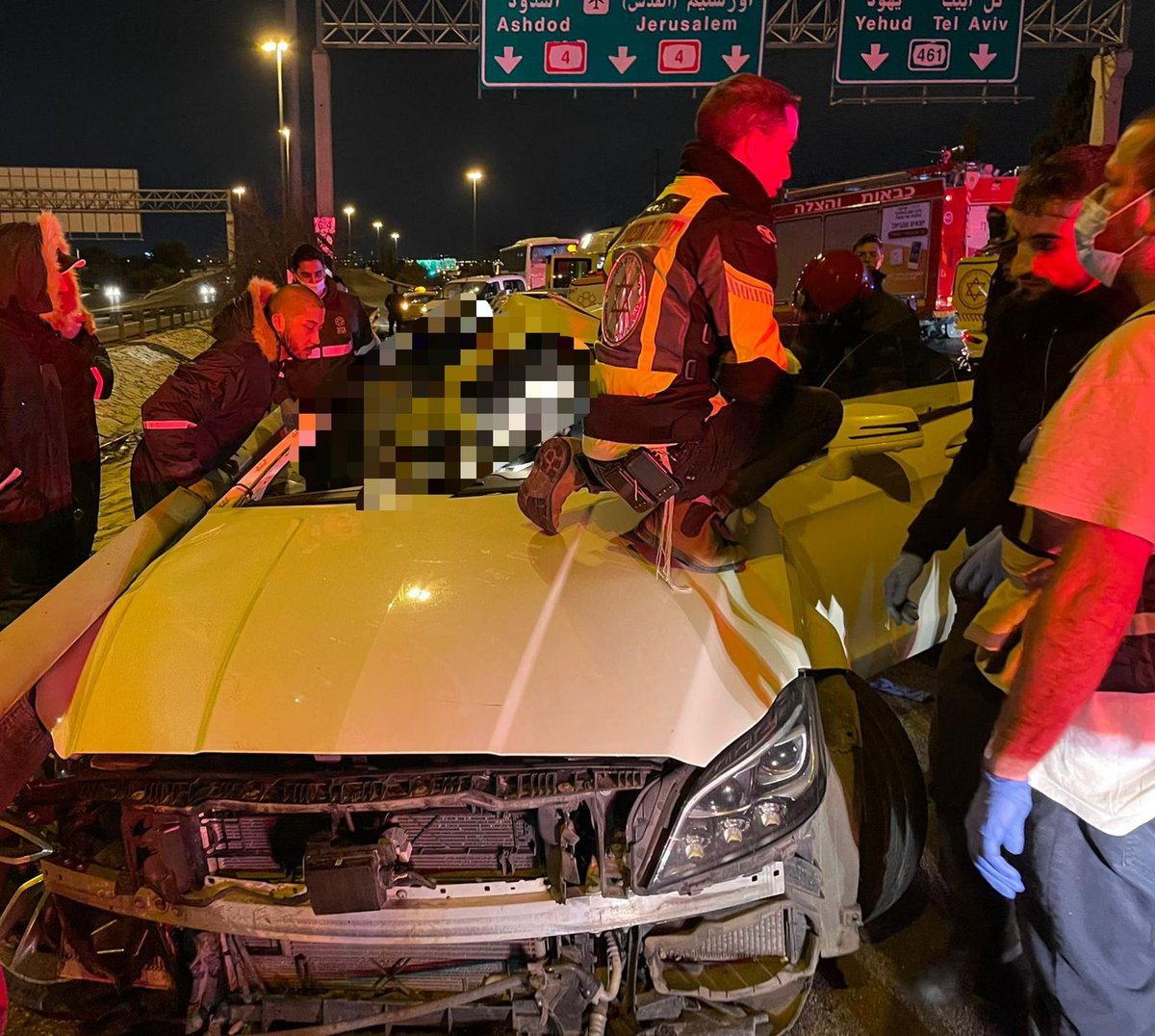 שני הרוגים ושני פצועים קשה בתאונה בכביש 4