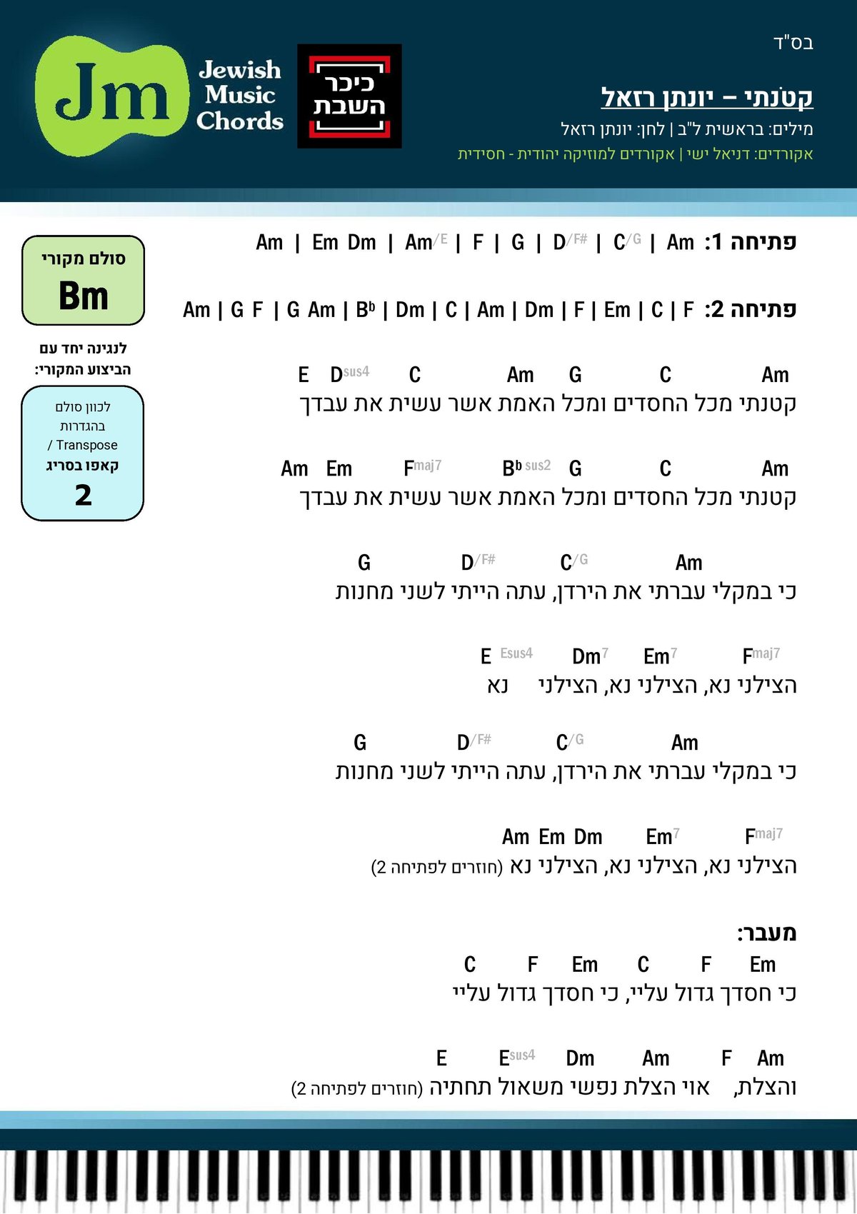 נגנו את להיט הענק של יונתן רזאל: 'קטונתי'