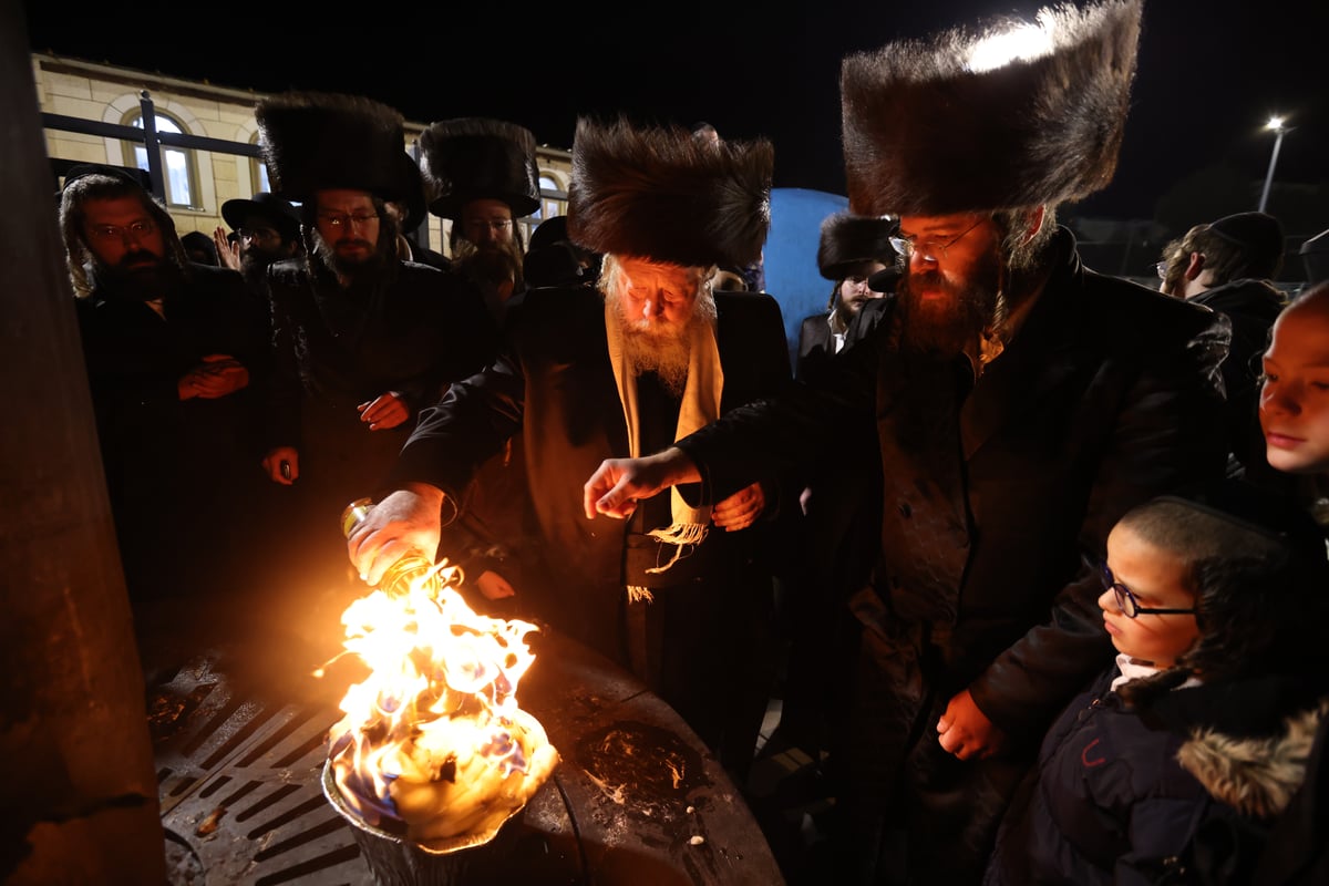 האדמו"ר משומרי אמונים שבת במירון; תיעוד