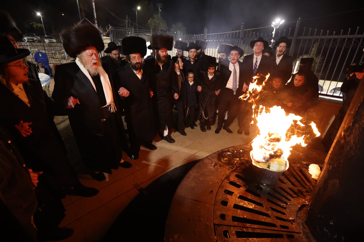 האדמו"ר משומרי אמונים שבת במירון; תיעוד