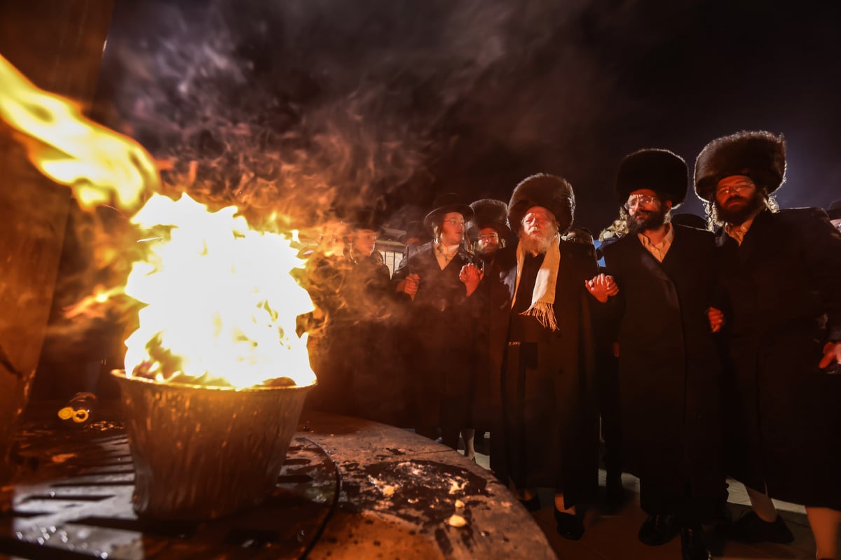 האדמו"ר משומרי אמונים שבת במירון; תיעוד