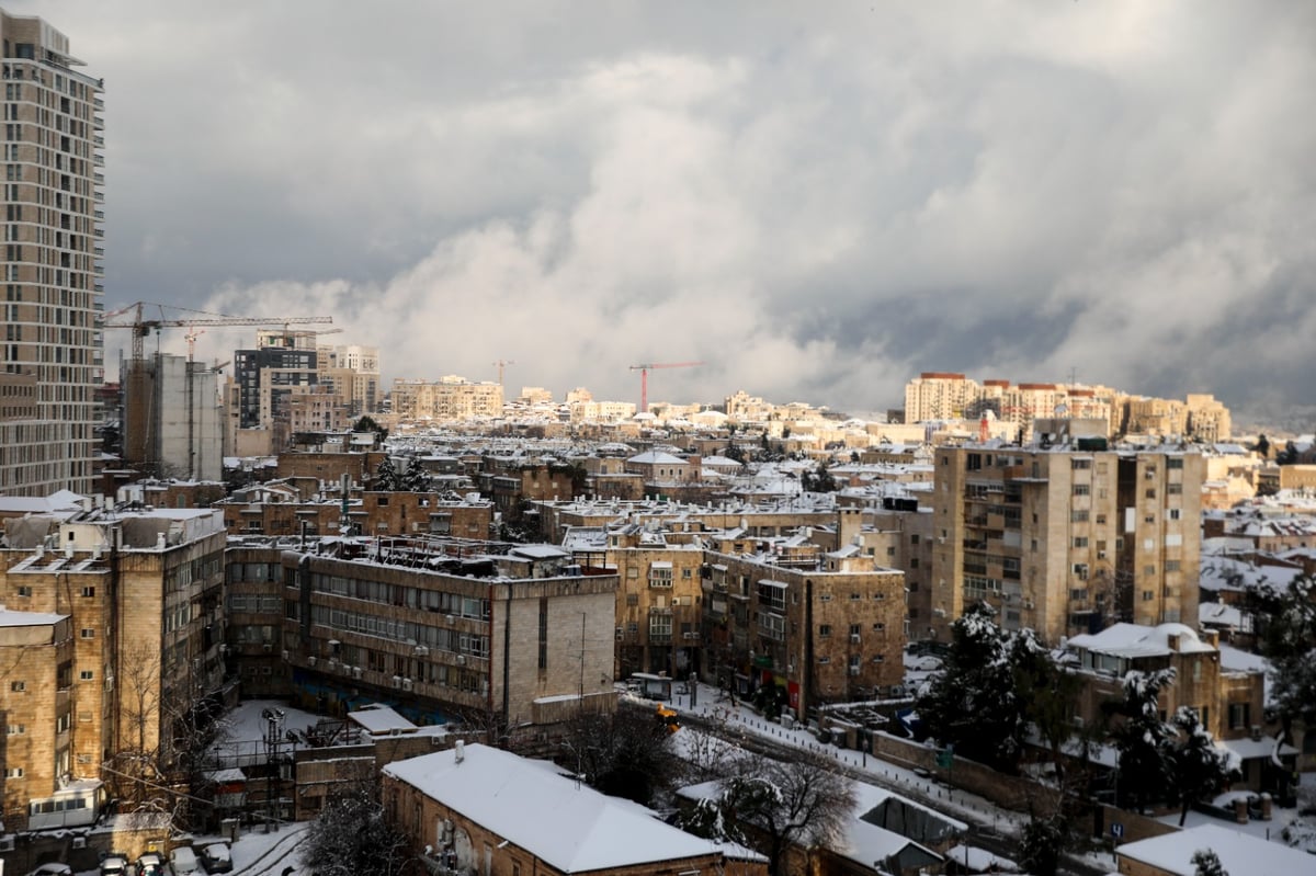 המוני ישראלים קמו לבוקר לבן • עדכונים ממוקדי השלג