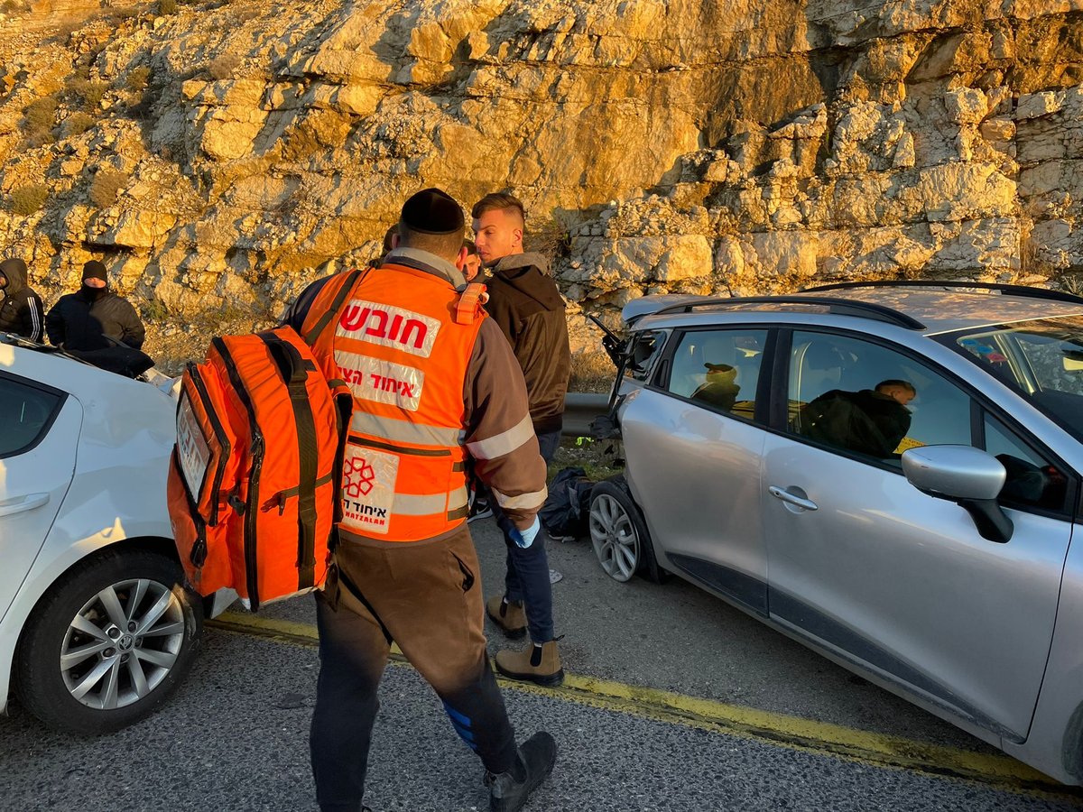 המרדף המשטרתי הסתיים בתאונת שרשרת