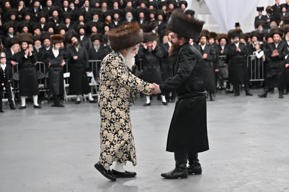 נכדת האדמו"ר מויז'ניץ נישאה בארה"ב • תיעוד