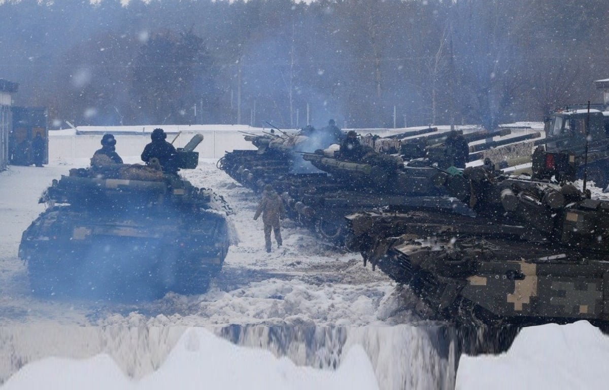 טנקים באיזור חרקוב, אוקראינה
