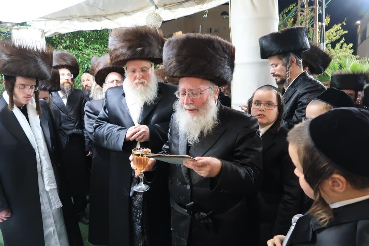 שמחת החתונה לנכדת האדמו"ר משאץ • צפו