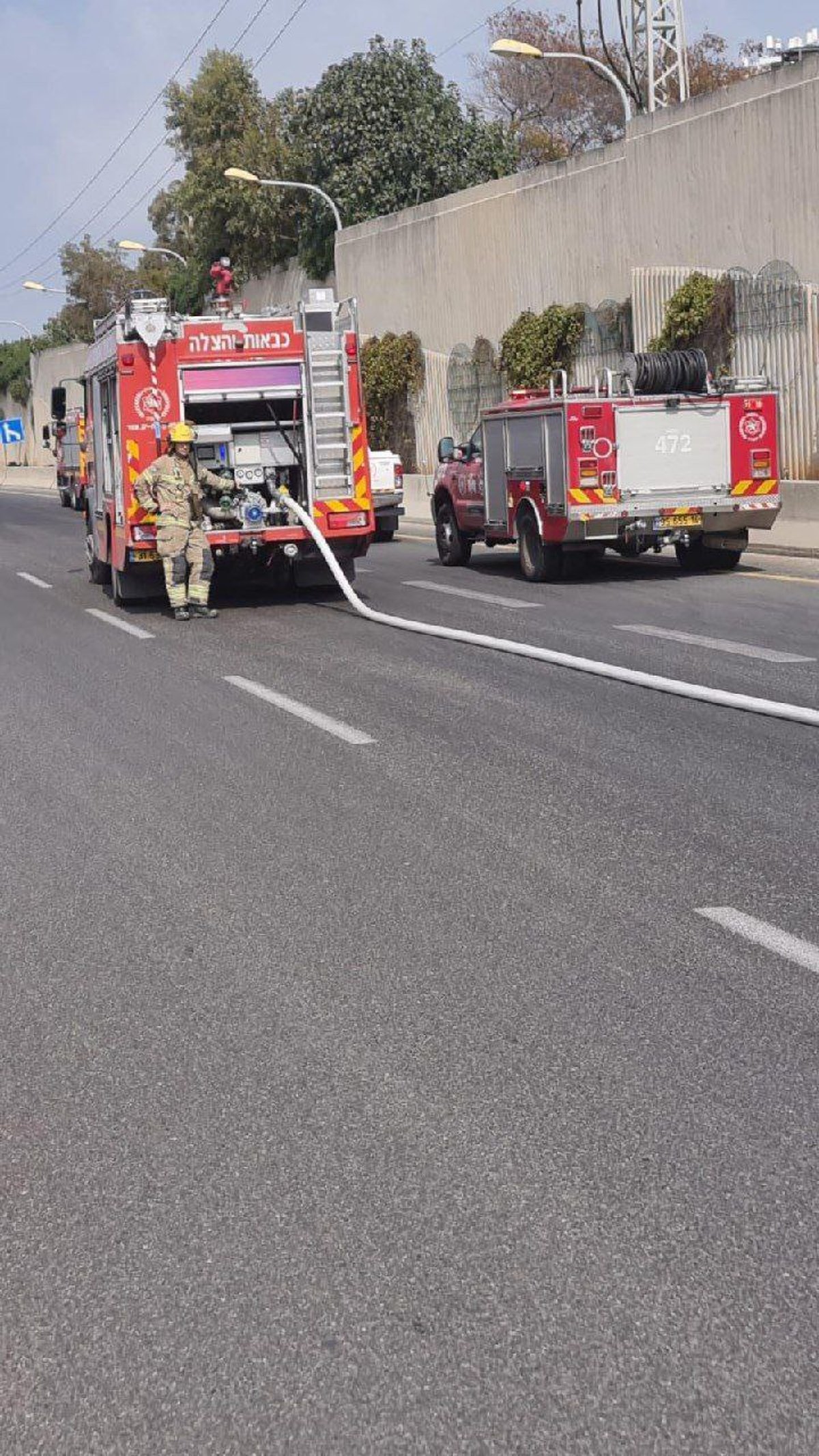 ב'איילון' צפון: חומר מסוכן דלף ממשאית