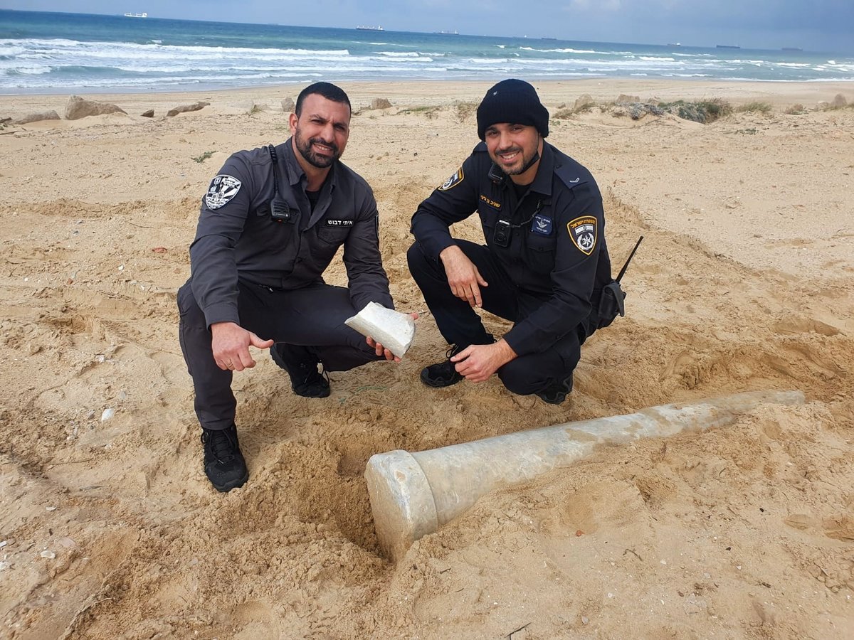 בחוף הים התגלה עמוד בן 1,500 שנה; תיעוד