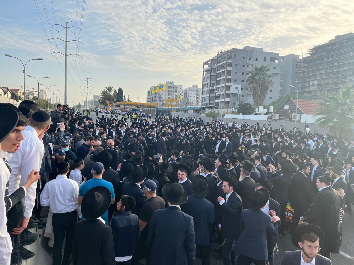 מפגיני "הפלג" חסמו את כביש גהה בכניסה לבני ברק