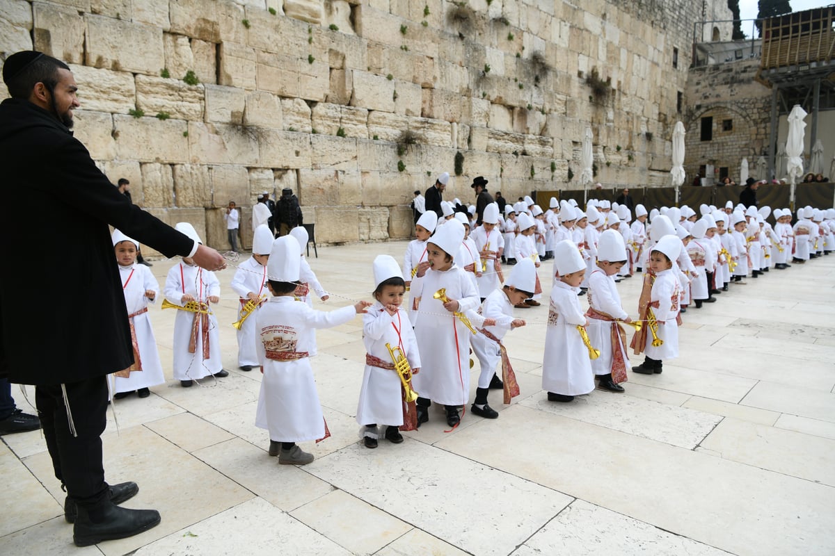 מרהיב: "הלווים" הגיעו לתפילה בכותל • צפו