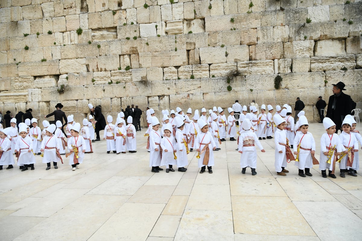 מרהיב: "הלווים" הגיעו לתפילה בכותל • צפו