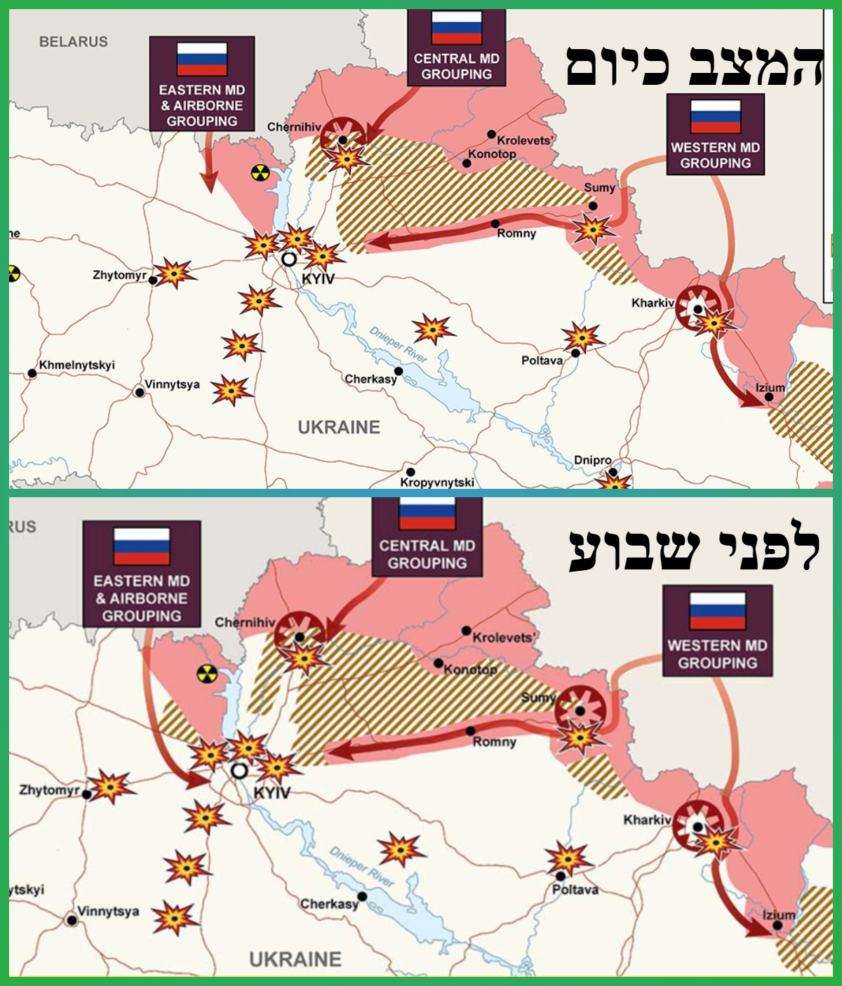 רוסיה נסוגה  או נערכת להפגזה מאסיבית? • תמונת מצב