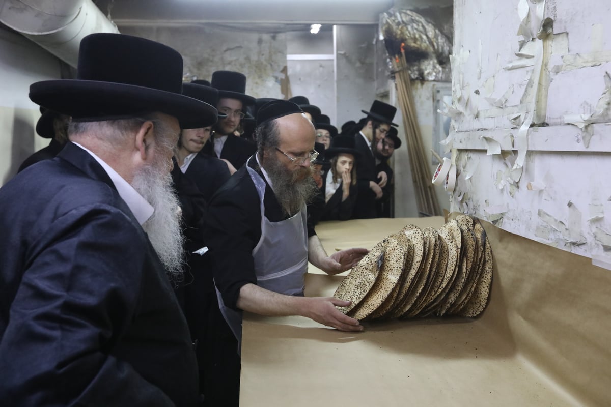 תיעוד: הרבי מלעלוב שאב מים שלנו ואפה מצות