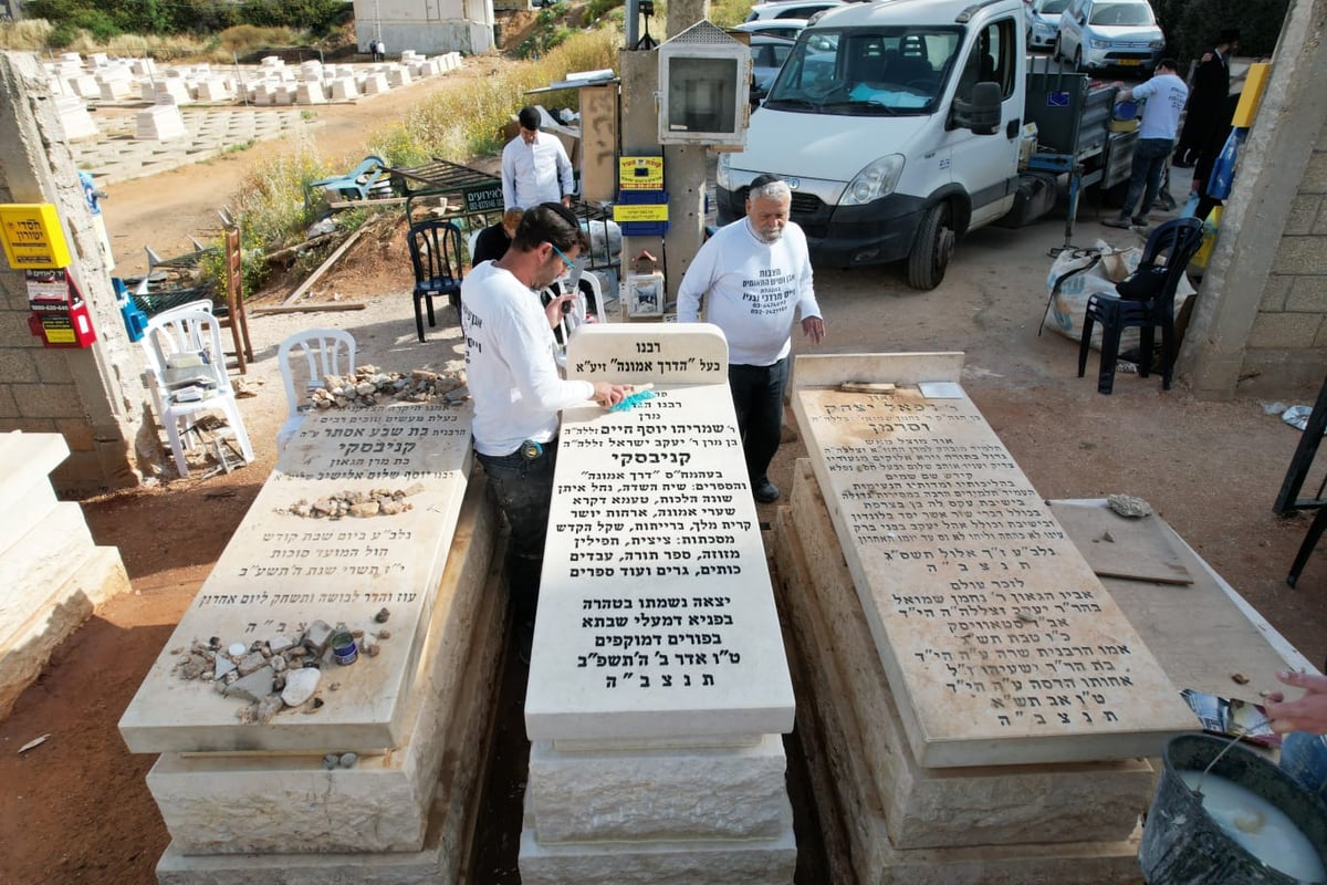 הוקמה המצבה על קברו של מרן רבי חיים קנייבסקי זצ"ל