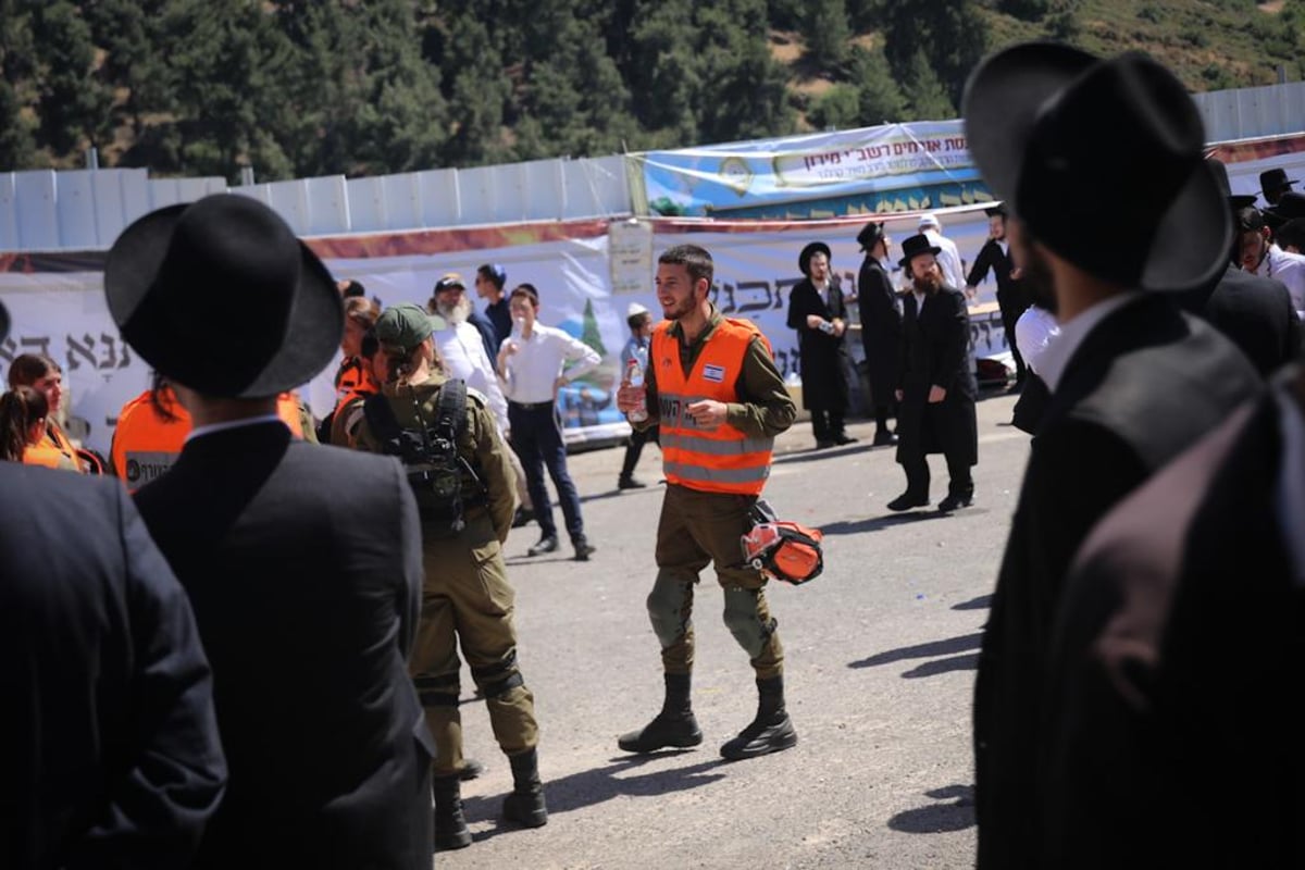 כך נראה הר מירון שעות להילולות הרשב"י