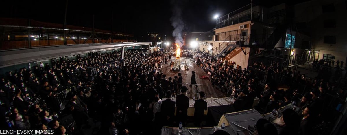 בראשות בן הרבי: ל"ג בעומר בקהילת גור בארה"ב