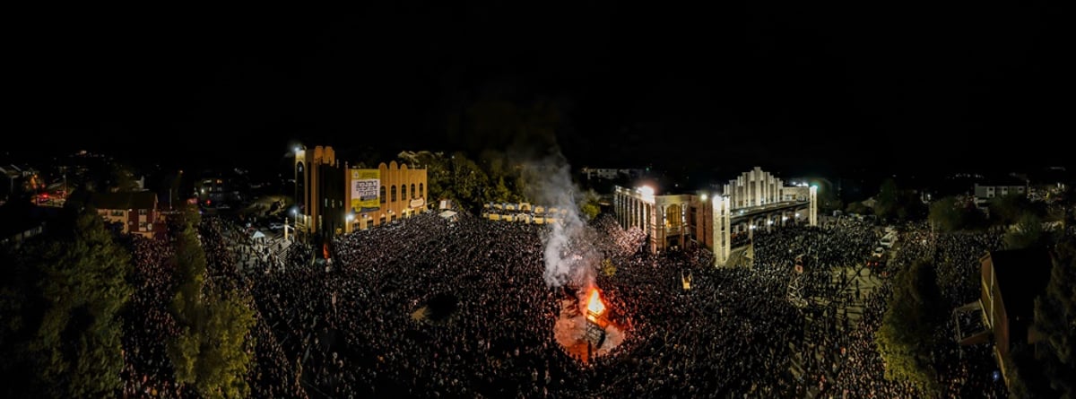 תיעוד ענק: מעמד ההדלקה בחסידות סאטמר