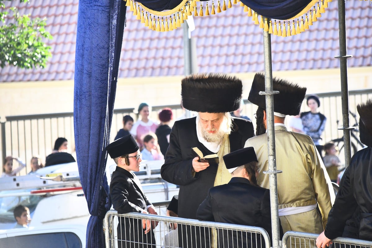 האדמו"ר מתולדות אברהם יצחק חיתן את נכדו