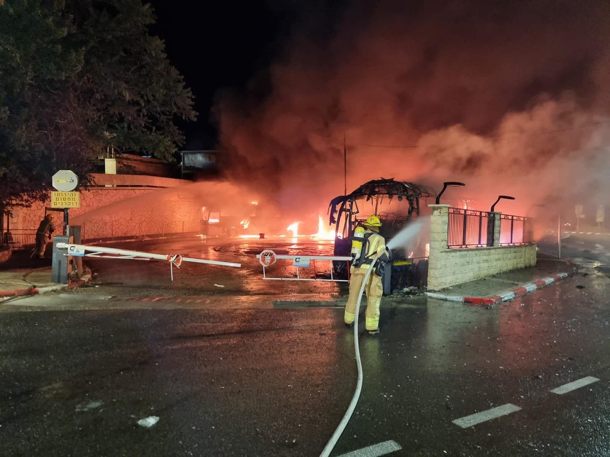 שריפת האוטובוסים בצפת; השב"כ חוקר