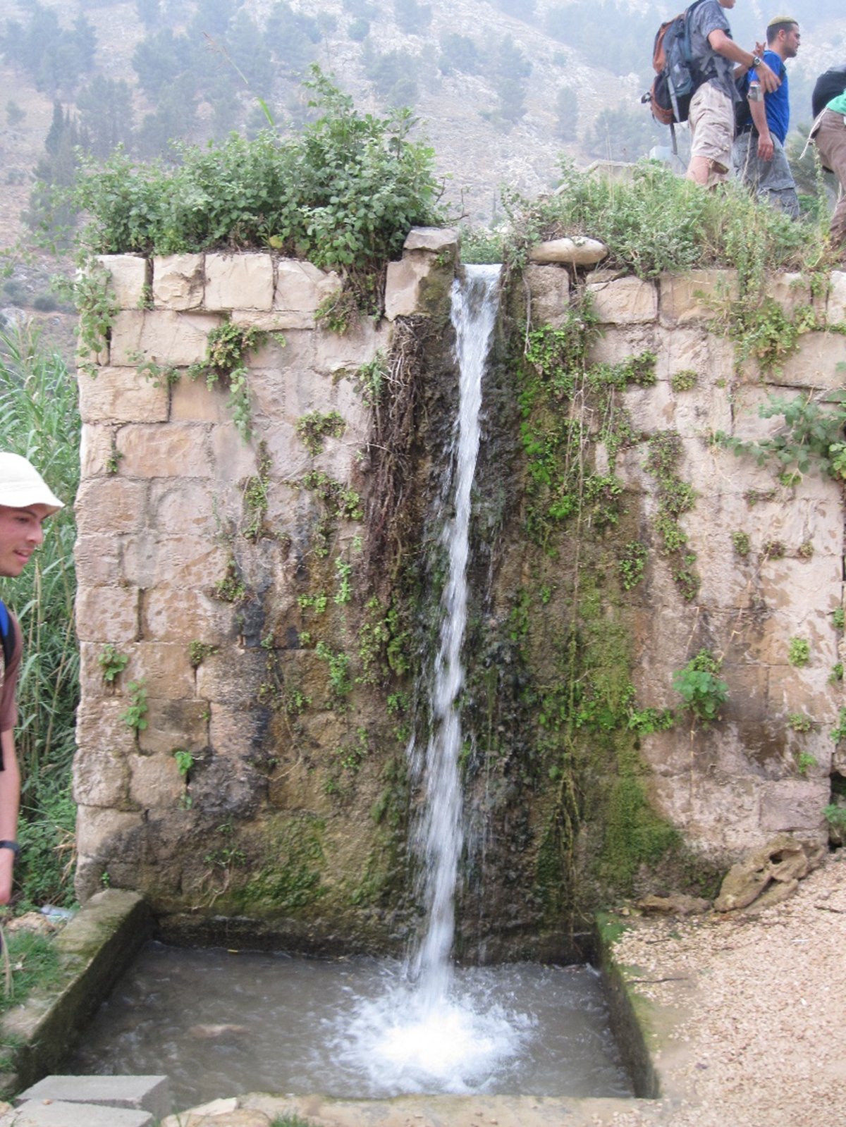 מטיילים ישראלים יורדים בדרך מהר כביר ל'עיינות בידאן'