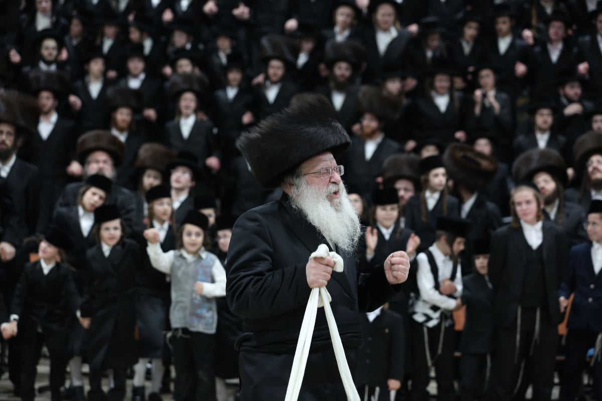 תיעוד: בנדבורנה חגגו את נישואי נכדת האדמו"ר