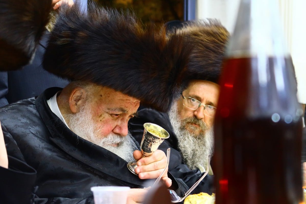 באמשינוב חגגו שבע ברכות לנכדת האדמו"ר