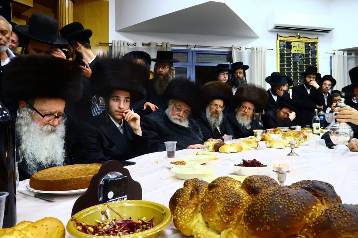 באמשינוב חגגו שבע ברכות לנכדת האדמו"ר