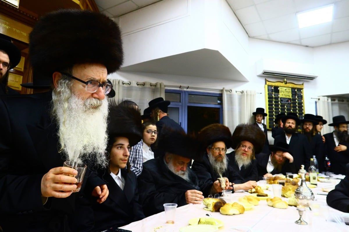 באמשינוב חגגו שבע ברכות לנכדת האדמו"ר