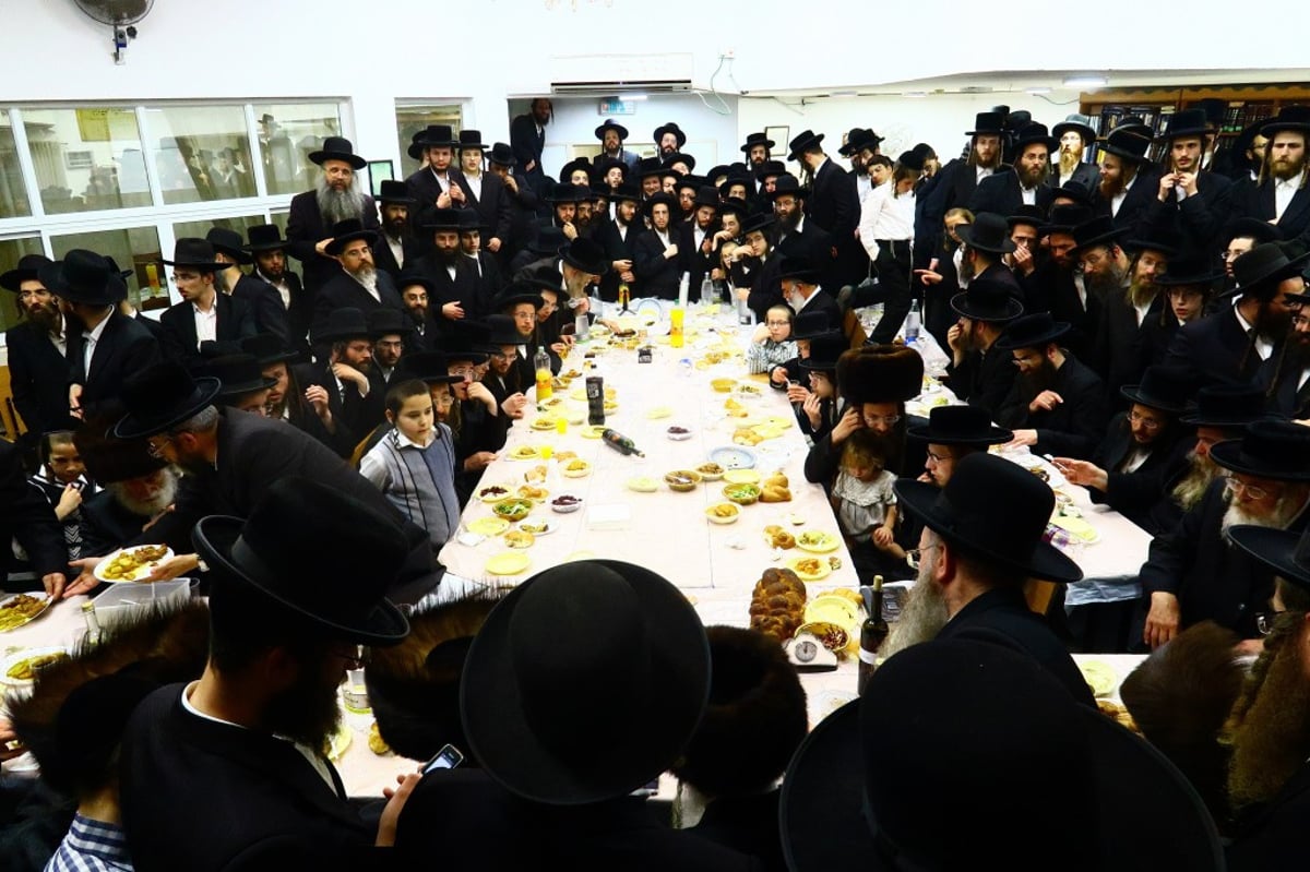 באמשינוב חגגו שבע ברכות לנכדת האדמו"ר