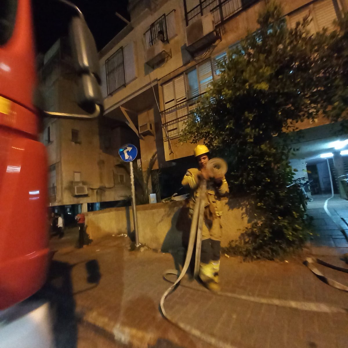 באמצע הלילה: שריפה בבוידעם של דירה