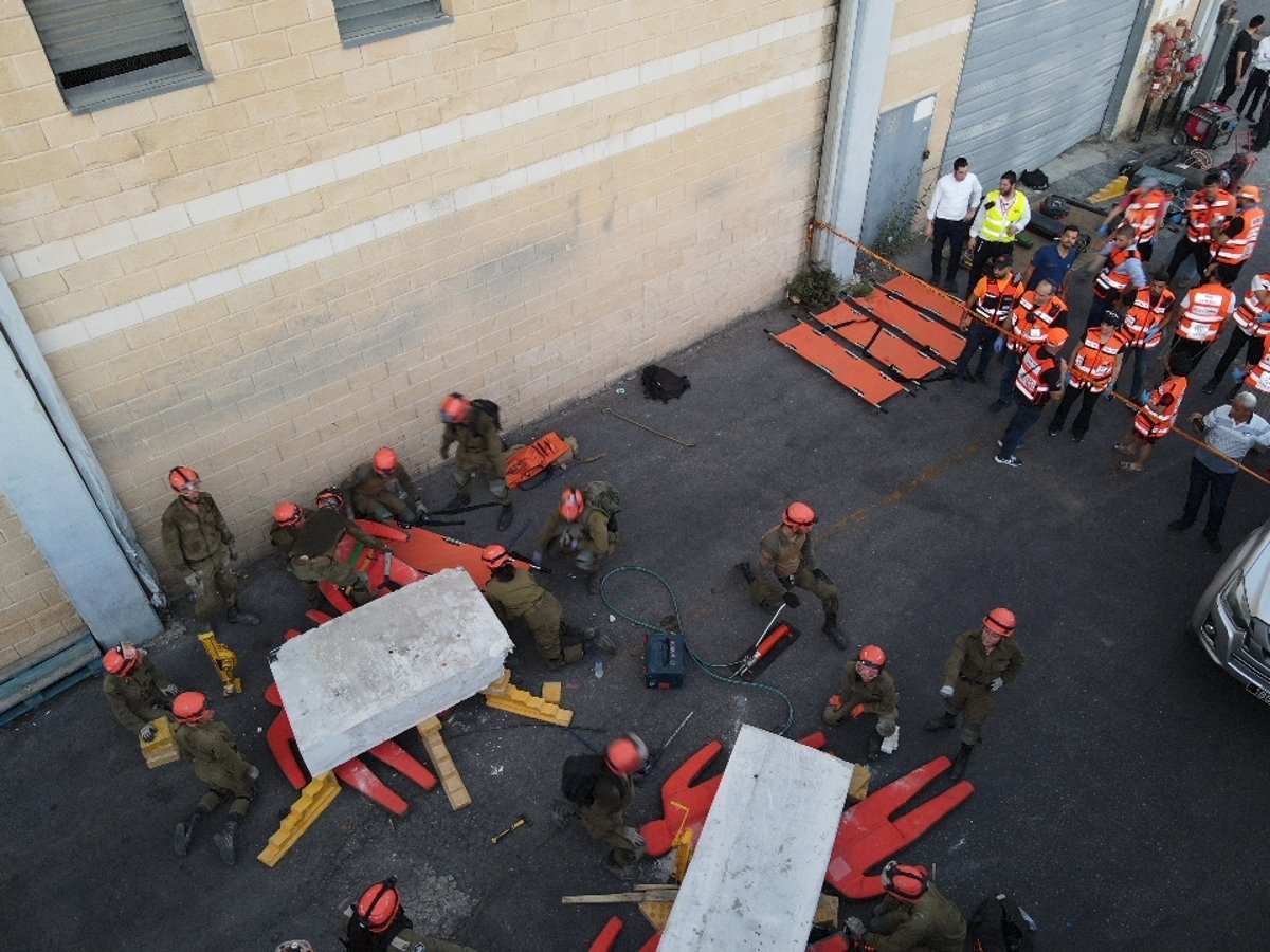 תיעוד: תרגיל שריפה במרלו״ג איחוד הצלה • צפו