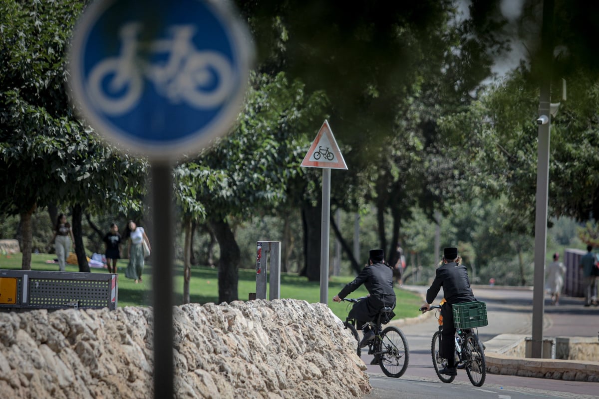 חיים גולדברג תיעד את המבקרים החרדים ב'אקווריום'