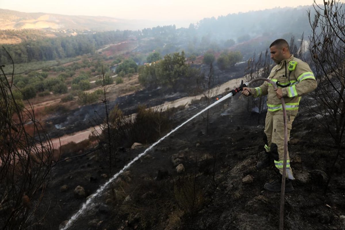 השריפה ליד בית שמש: הכוחות נערכים ללילה ארוך