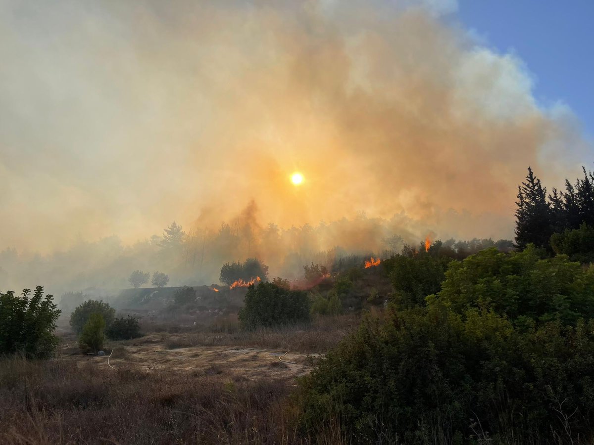 שריפה ליד בית שמש, בתים ומתחם 'איקאה' פונו