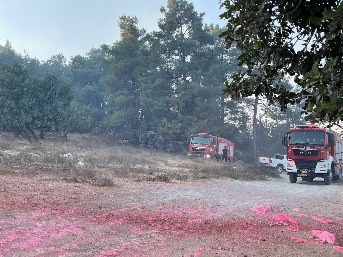 שריפה ליד בית שמש, בתים ומתחם 'איקאה' פונו