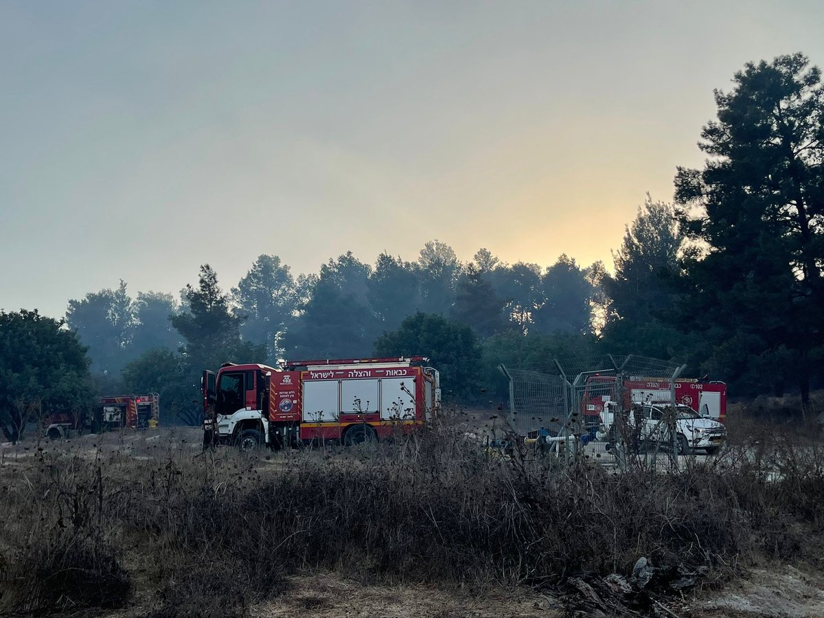 שריפה ליד בית שמש, בתים ומתחם 'איקאה' פונו