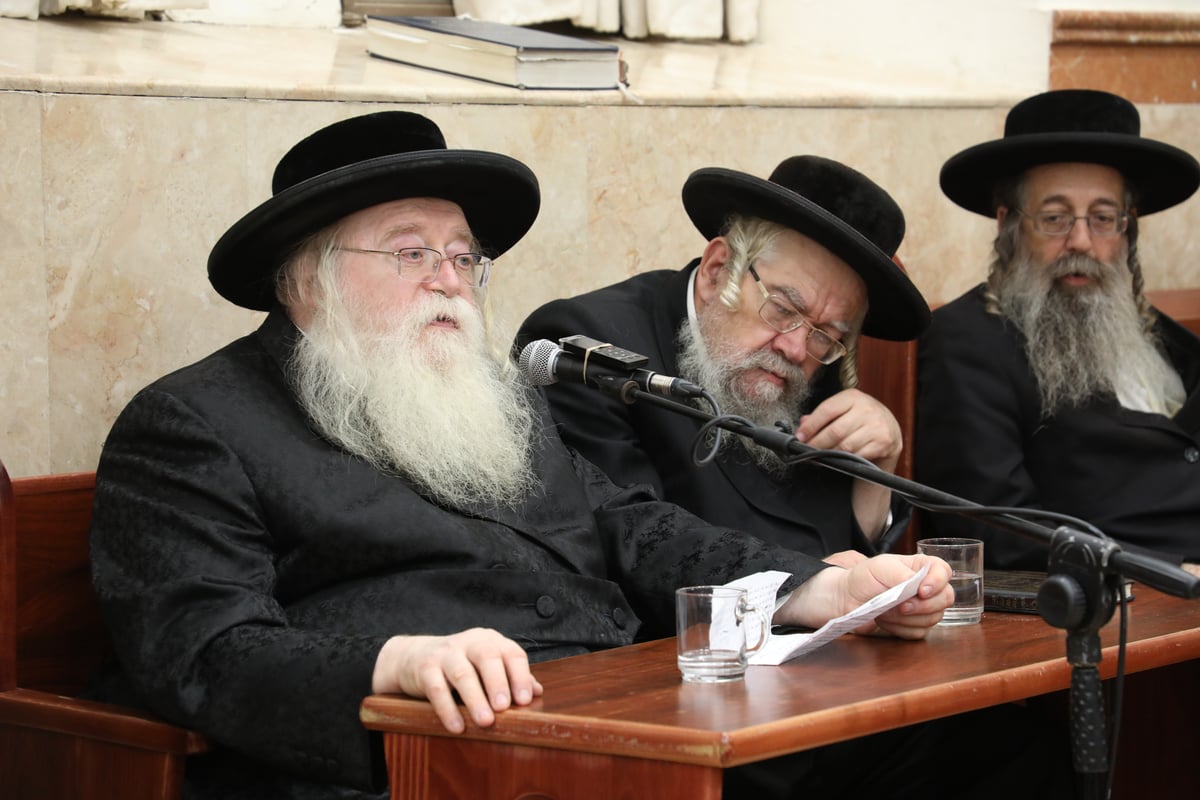 עצרת מספד במלאת שלושים לפטירת גאב"ד העדה