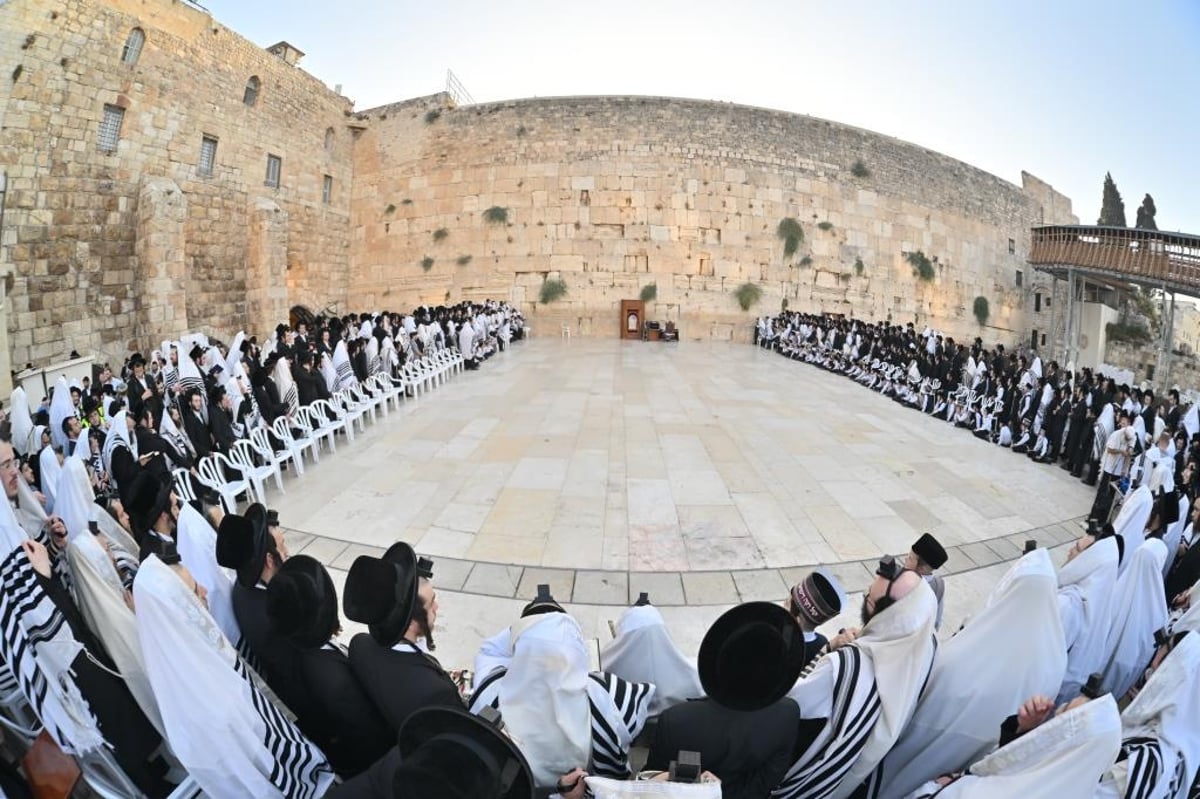 הרבי מויז'ניץ התפלל בכותל ובהר הזיתים