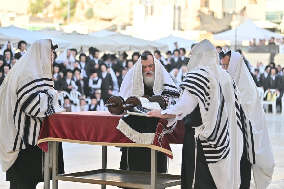 הרבי מויז'ניץ התפלל בכותל ובהר הזיתים