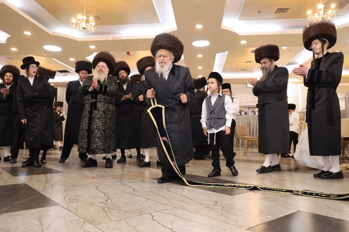 בן האדמו"ר מלינסק התחתן עם נכדת רבה של מירון