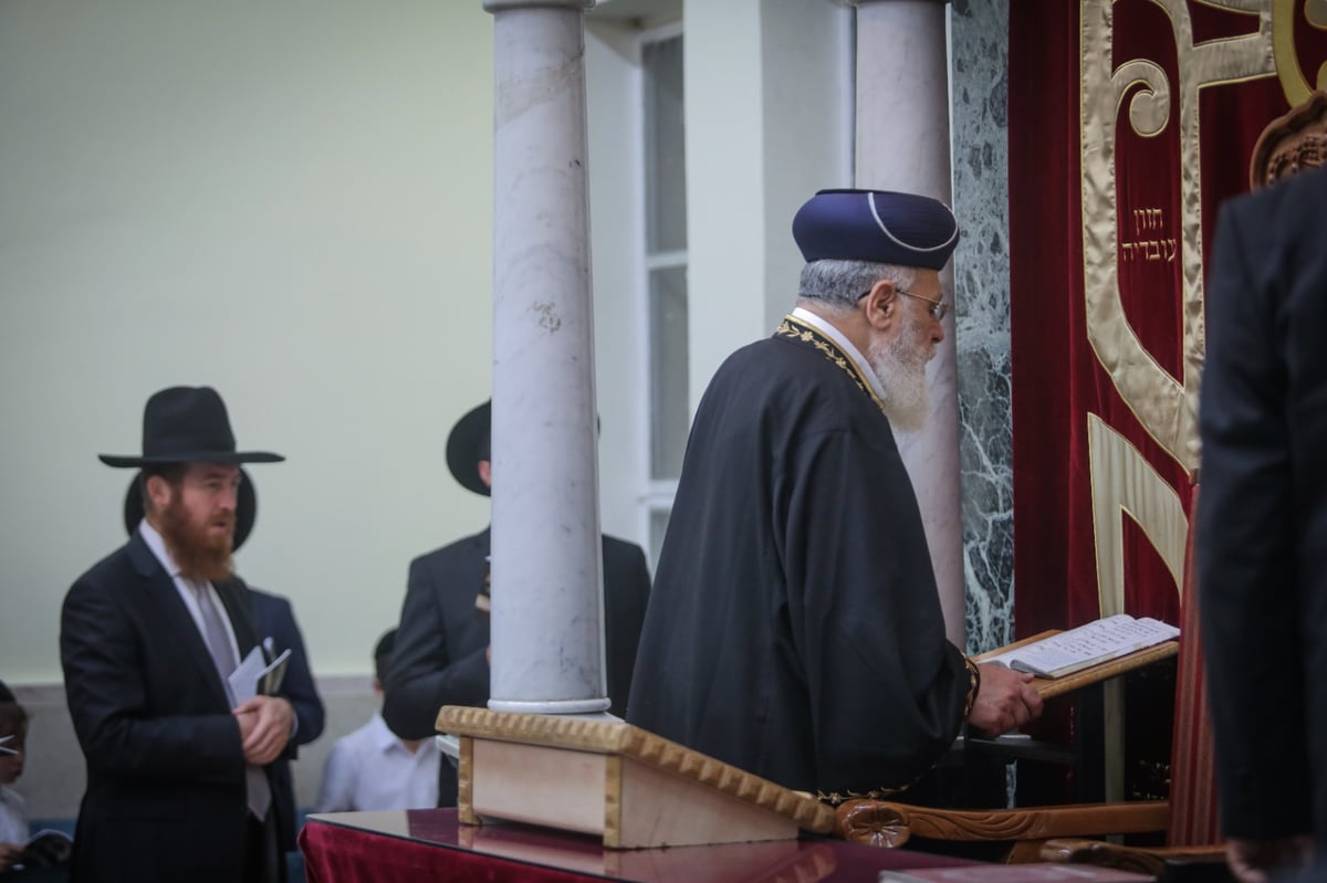 ב'יזדים': מעמד הסליחות בראשות הראשון לציון הגר"י יוסף