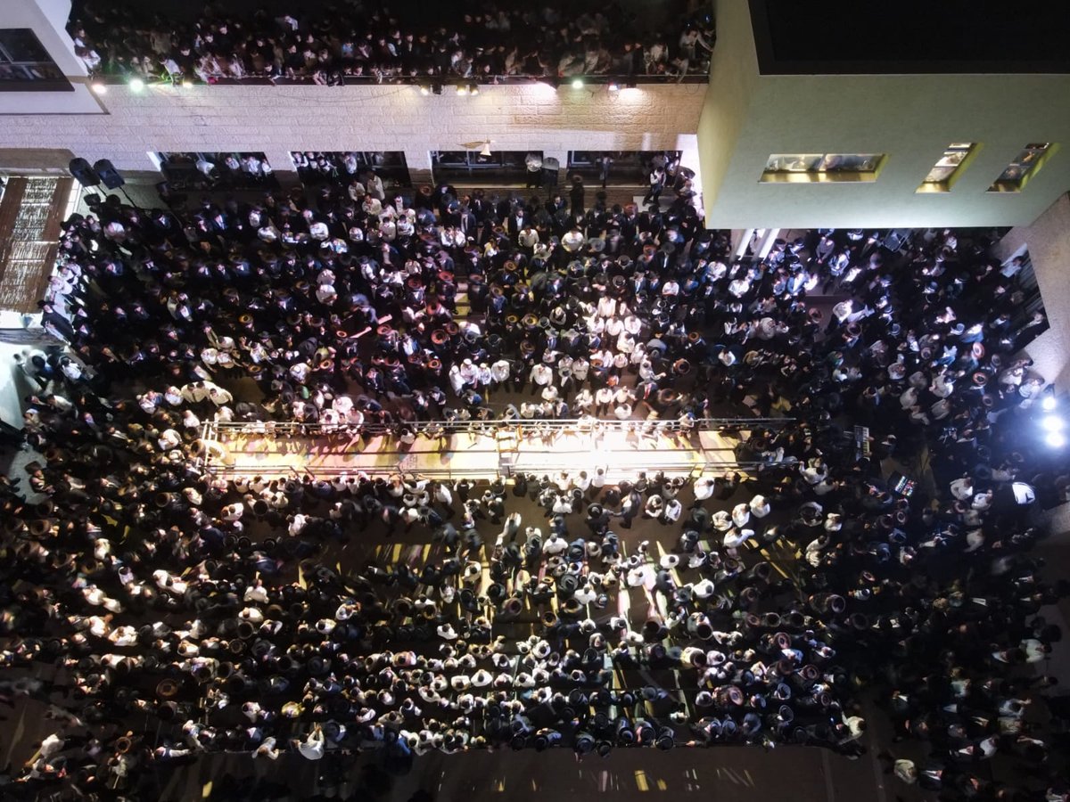 תיעוד: רבי מיילך בידרמן הקפיץ את תושבי אלעד