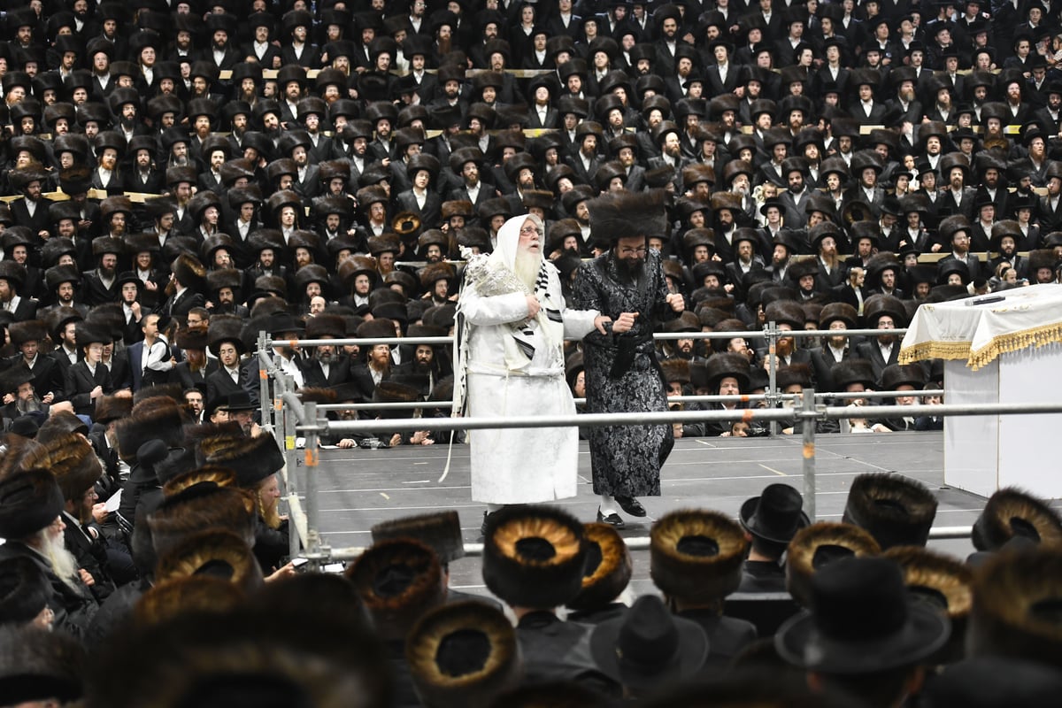 'העפיל טיש': הושענא רבה ושמחת תורה בצאנז