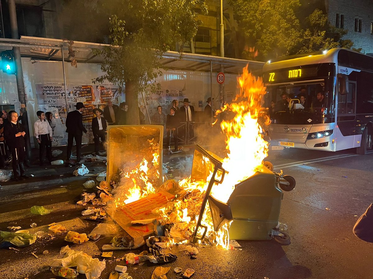 פרשים, אלות ובעיטות: שוב מחאה של קיצונים בירושלים