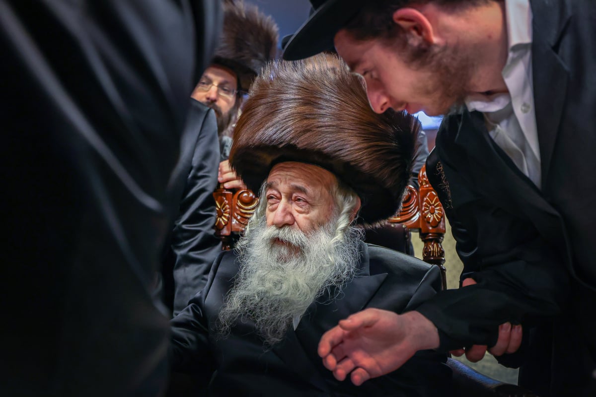 הרבי מטשרנוביל ארה"ב בביקור בצפת ובמירון