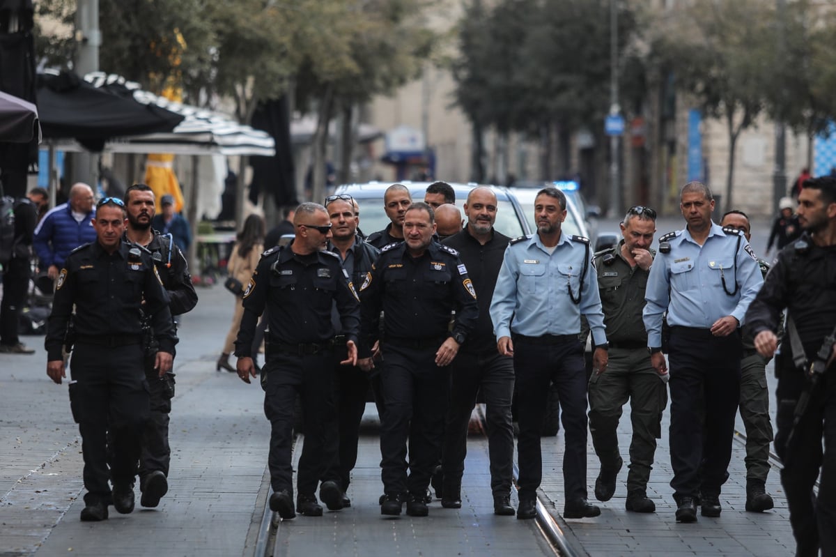 בצל המתיחות: המפכ"ל ביקר במרכז העיר ירושלים